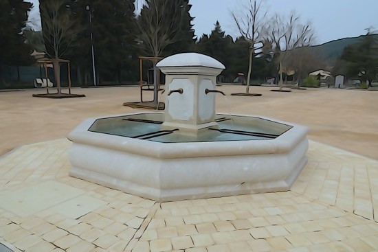 H3041131-Le Cannet-Une fontaine