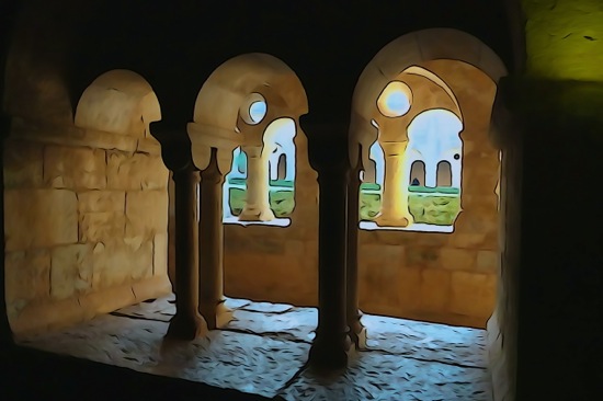 F2232907-Le Cloître en aquarelle