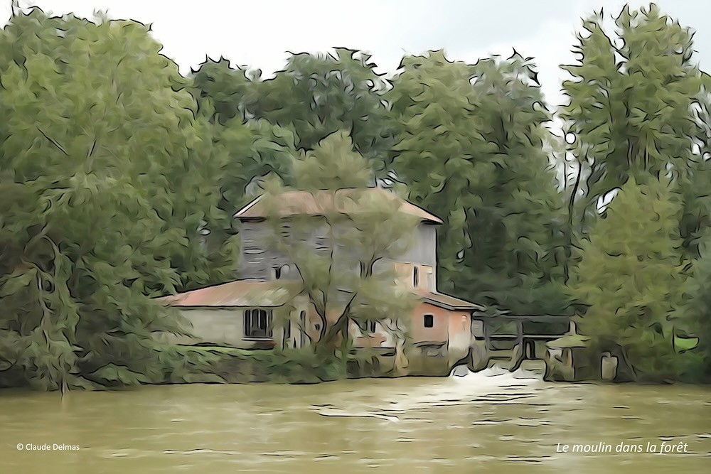 K9112938t-Le moulin dans la forêt